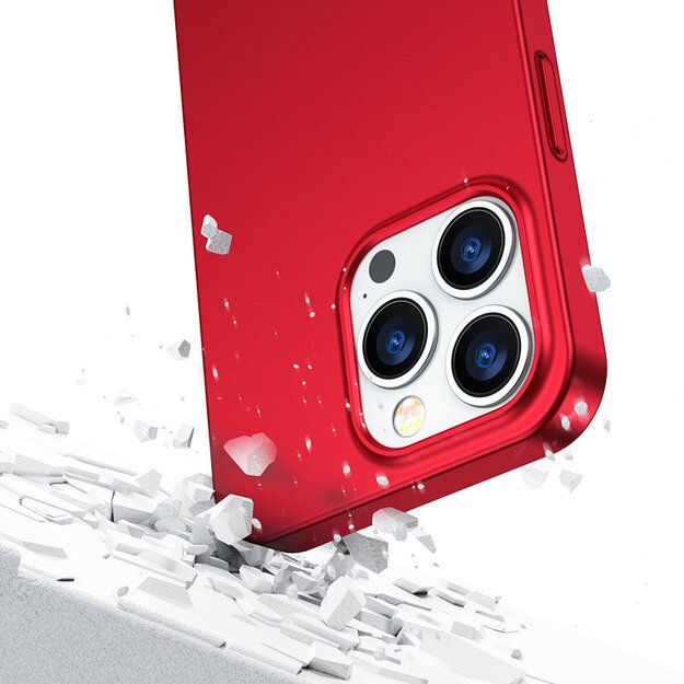 Joyroom 360 Full Case front and back cover for iPhone 13 Pro + tempered glass screen protector red (JR-BP935 red) 5