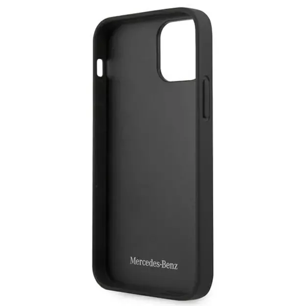 Mercedes MEHCP12SCDOBK iPhone 12 mini 5,4  czarny/black hardcase Leather Perforated Area 12