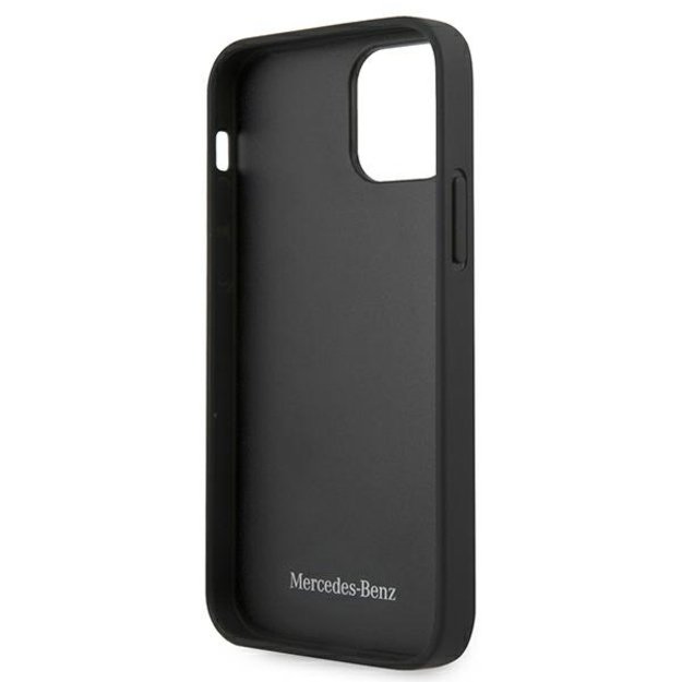 Mercedes MEHCP12SCDOBK iPhone 12 mini 5,4  czarny/black hardcase Leather Perforated Area 6