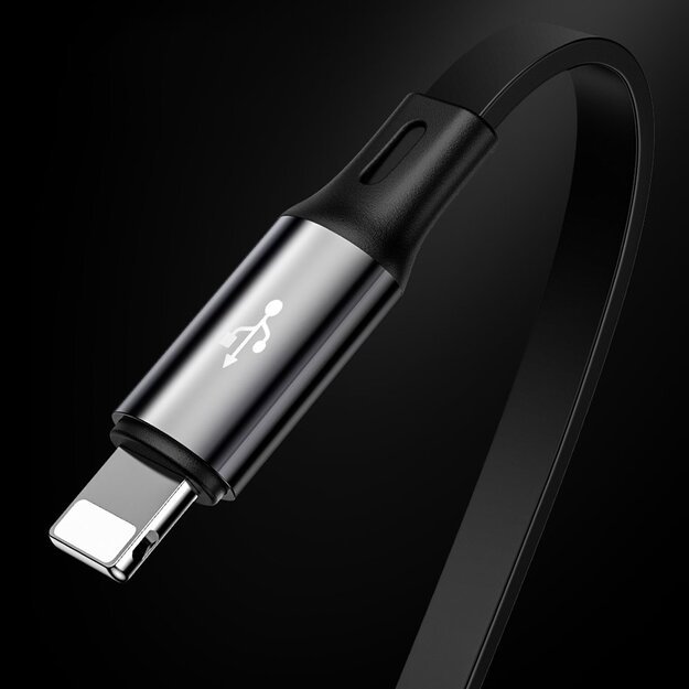 Baseus Golden Loop 3in1 retractable cable USB - micro USB / Lightning / USB-C 3.5A 35cm - 120cm black (CAMLT-JH01) 11