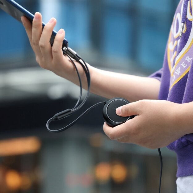 Baseus Golden Loop 3in1 retractable cable USB - micro USB / Lightning / USB-C 3.5A 35cm - 120cm black (CAMLT-JH01) 15