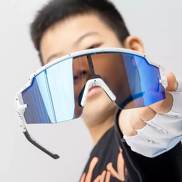 Rockbros Kids Cycling Glasses, Polarized, UV Protection, Children&#39 s - White 11