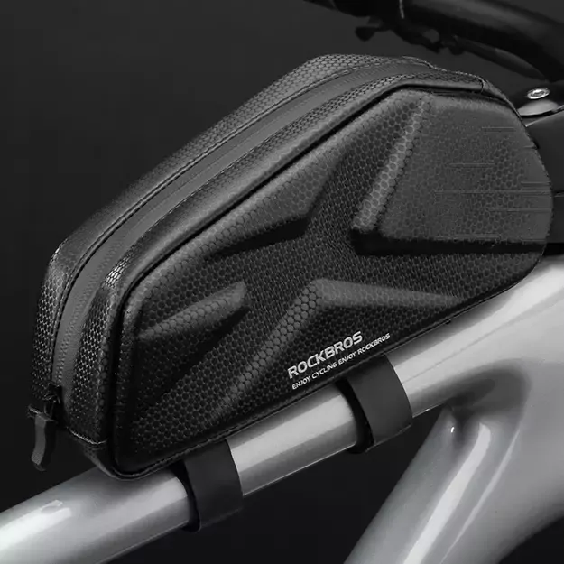 Rockbros Bike Bag, Rigid, Frame, Top Tube, 1.4l - Black 3