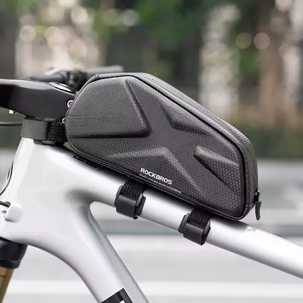 Rockbros Bike Bag, Rigid, Frame, Top Tube, 1.4l - Black 2