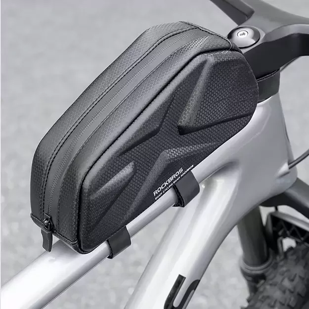 Rockbros Bike Bag, Rigid, Frame, Top Tube, 1.4l - Black 9