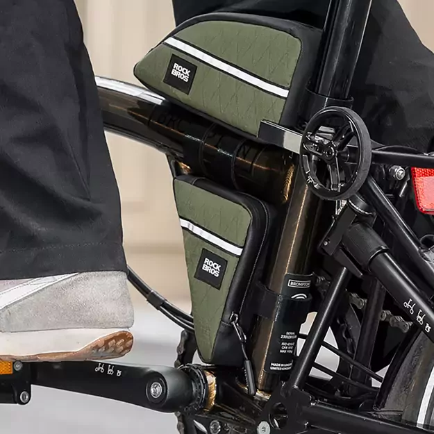 Rockbros Triangle Bike Frame Bag 0.3l - Green 2