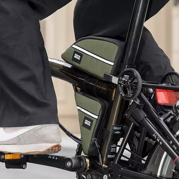 Rockbros Triangle Bike Frame Bag 0.3l - Green 1