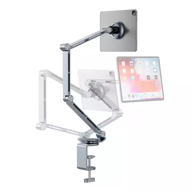 Wozinsky WTY0YS1 magnetic holder, 360° rotating, solid, for phone and tablet - gray 1