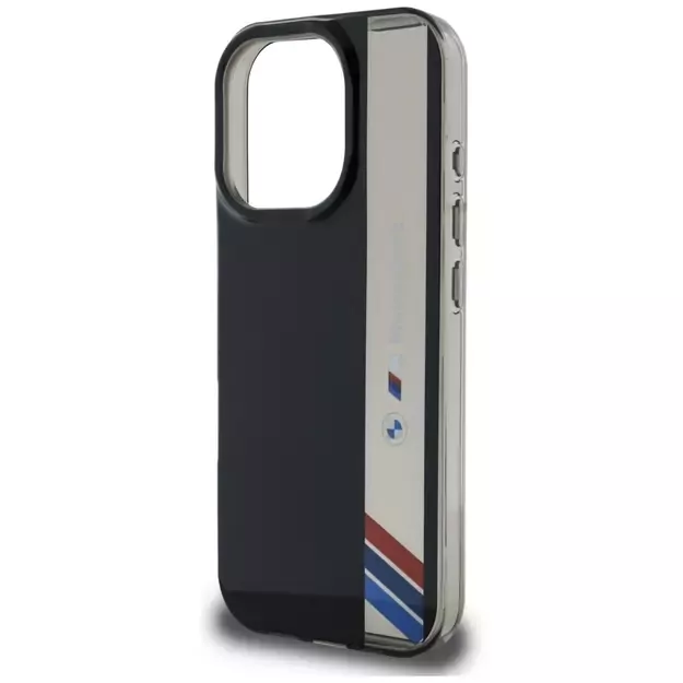 BMW Motorsport IML Vertical Stripe iPhone 16 Pro Max Case - Black 10