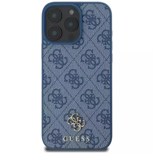 Guess HC PU 4G Small 4G and Classic Case for iPhone 16 Pro Max MagSafe - Blue 6
