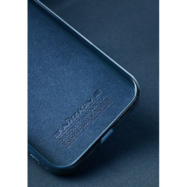 Nillkin Aoge Leather Case Flexible Armored Genuine Leather Case with Pocket for iPhone 12 Mini Black 8