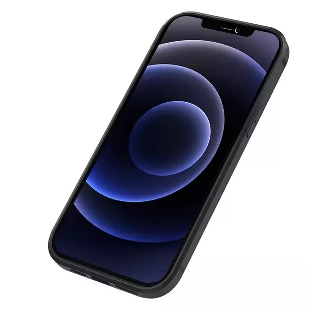 Nillkin Aoge Leather Case Flexible Armored Genuine Leather Case with Pocket for iPhone 12 Mini Black 13