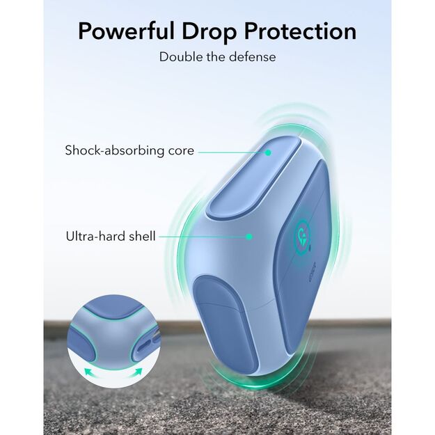 ESR Orbit Halolock MagSafe case for AirPods Pro - blue 4