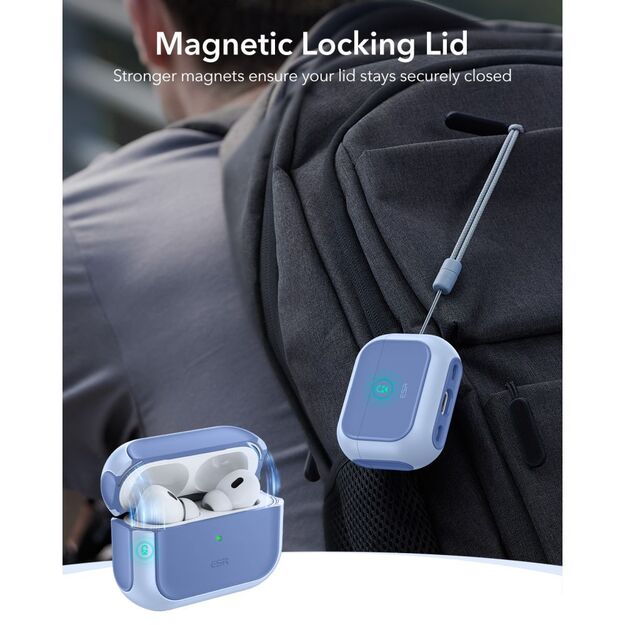 ESR Orbit Halolock MagSafe case for AirPods Pro - blue 7