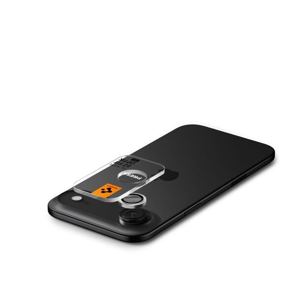 Spigen Optik Pro GLAS.TR &rdquo;EZ FIT&rdquo; Camera Cover 2-pack for iPhone Air - Silver 4