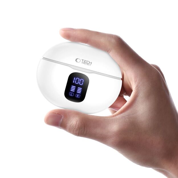 Tech-Protect UltraBoost TWS Pro G2 Headphones - White 4