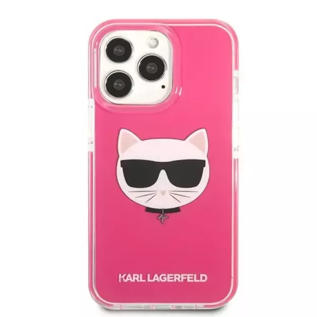 Etui Karl Lagerfeld Choupette Head na iPhone 13 Pro Max - fuksjowe 8