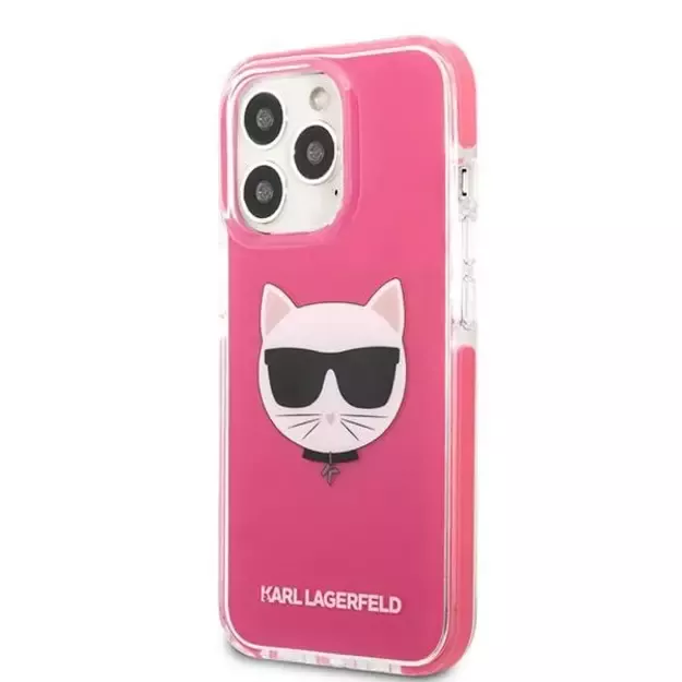 Etui Karl Lagerfeld Choupette Head na iPhone 13 Pro Max - fuksjowe 14