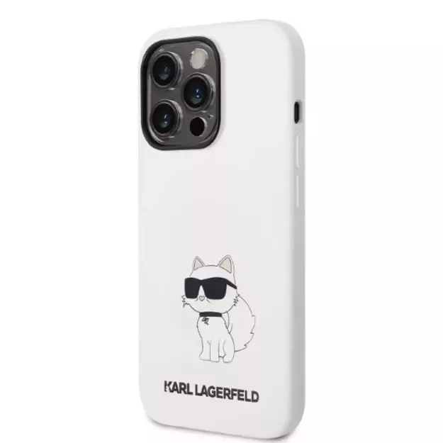 Karl Lagerfeld KLHCP14LSNCHBCH iPhone 14 Pro 6.1&quot  hardcase white/white Silicone Choupette 8