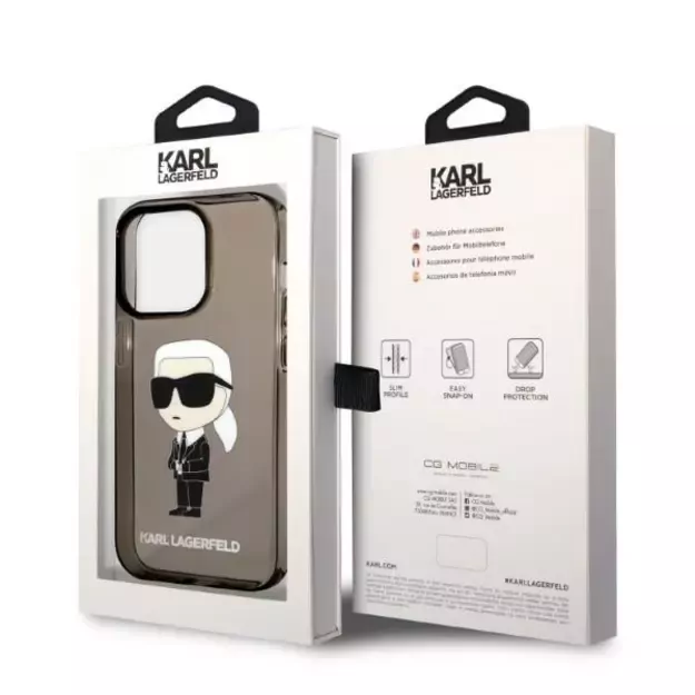 Karl Lagerfeld Ikonik Karl case for iPhone 14 Pro Max - black 13