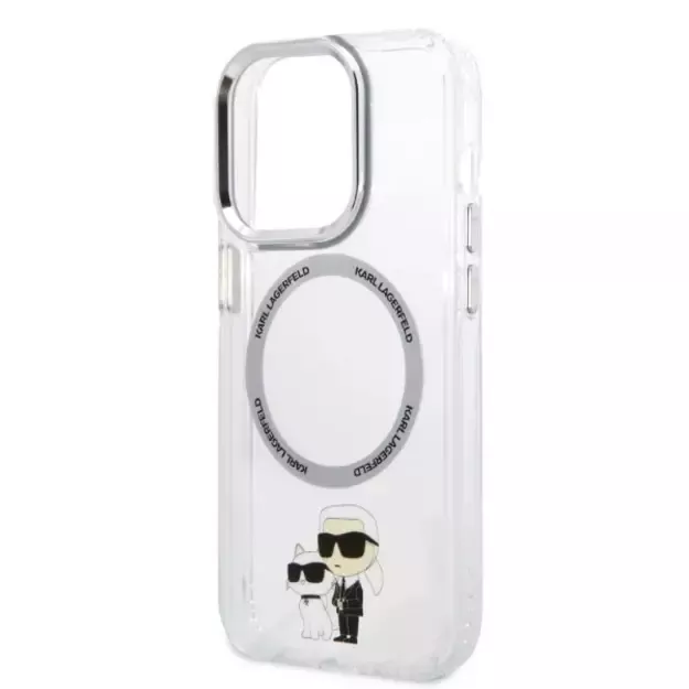 Karl Lagerfeld Iconic Karl&amp Choupette Magsafe case for iPhone 14 Pro Max - transparent 12