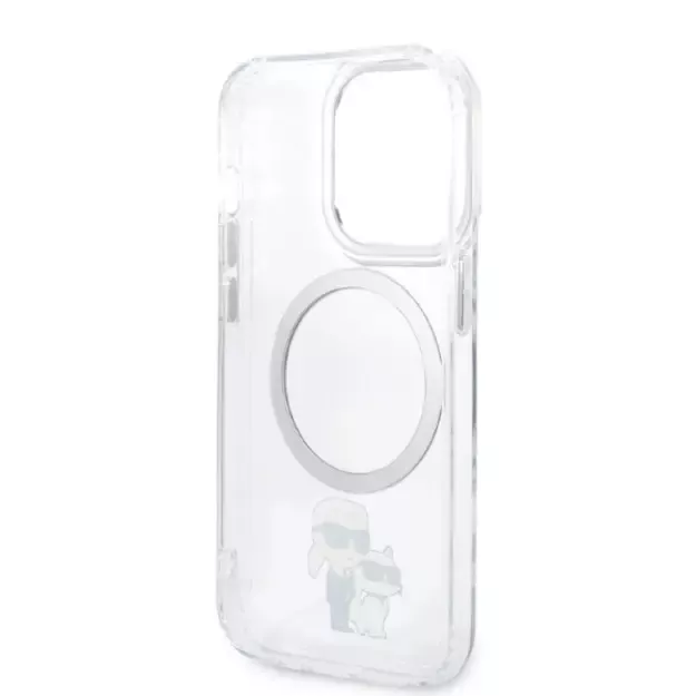 Karl Lagerfeld Iconic Karl&amp Choupette Magsafe case for iPhone 14 Pro Max - transparent 13