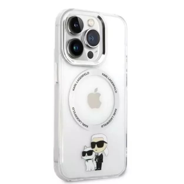 Karl Lagerfeld Iconic Karl&amp Choupette Magsafe case for iPhone 14 Pro Max - transparent 10