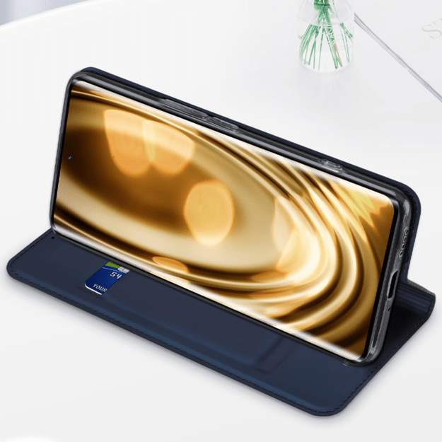 Dux Ducis Skin Pro Case for Realme 10 Pro Flip Card Wallet Stand Blue 21
