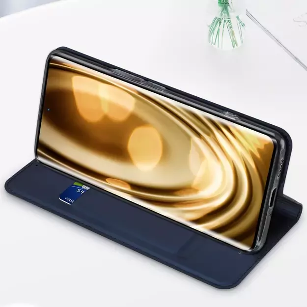Dux Ducis Skin Pro Case for Realme 10 Pro Flip Card Wallet Stand Blue 37