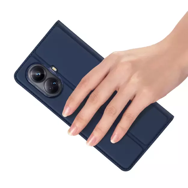 Dux Ducis Skin Pro Case for Realme 10 Pro Flip Card Wallet Stand Blue 30