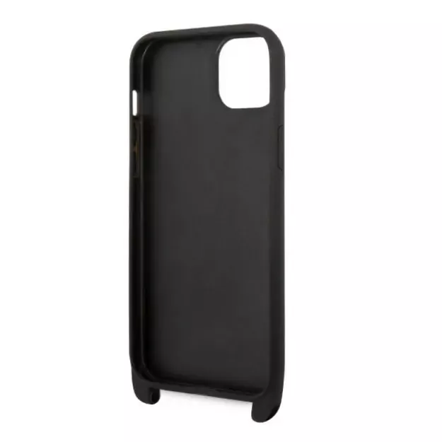 Karl Lagerfeld KLHCP14MSTMK iPhone 14 Plus 6.7&quot  hardcase black/black Monogram Plaque Logo Strap 10
