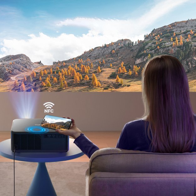 Yaber K2s LCD FullHD 1080p Multimedia Projector with JBL Speakers - Black 3