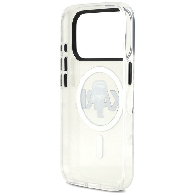 Karl Lagerfeld IML Karl Sketch Logo MagSafe Case for iPhone 17 Pro - Transparent 6