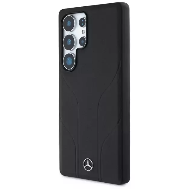 Mercedes Leather Debossed Lines MagSafe case for Samsung Galaxy S25 Ultra - black 1