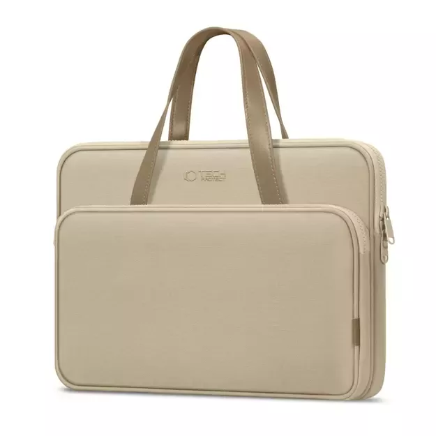Tech-Protect Carrying Bag for 15-16&quot  Laptop - Beige 1