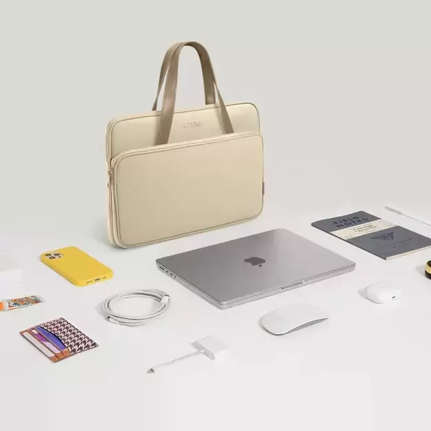 Tech-Protect Carrying Bag for 15-16&quot  Laptop - Beige 9