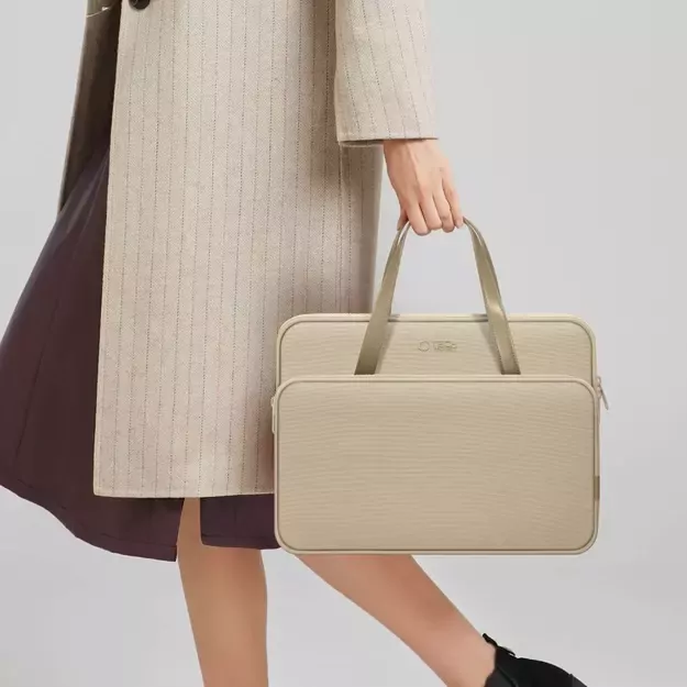 Tech-Protect Carrying Bag for 15-16&quot  Laptop - Beige 12