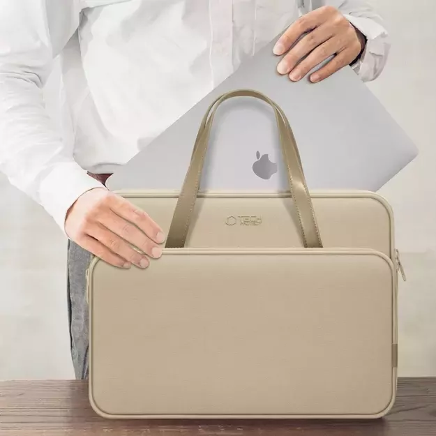 Tech-Protect Carrying Bag for 15-16&quot  Laptop - Beige 10