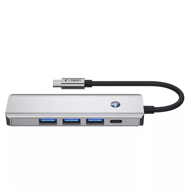 Tech-Protect HB01 HUB Adapter 5in1 USB-C + USB3.0 + HDMI 4K 60Hz + PD100W - gray 3