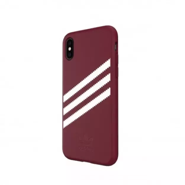 Adidas OR Molded PU Suede case for iPhone X / XS - burgundy 7