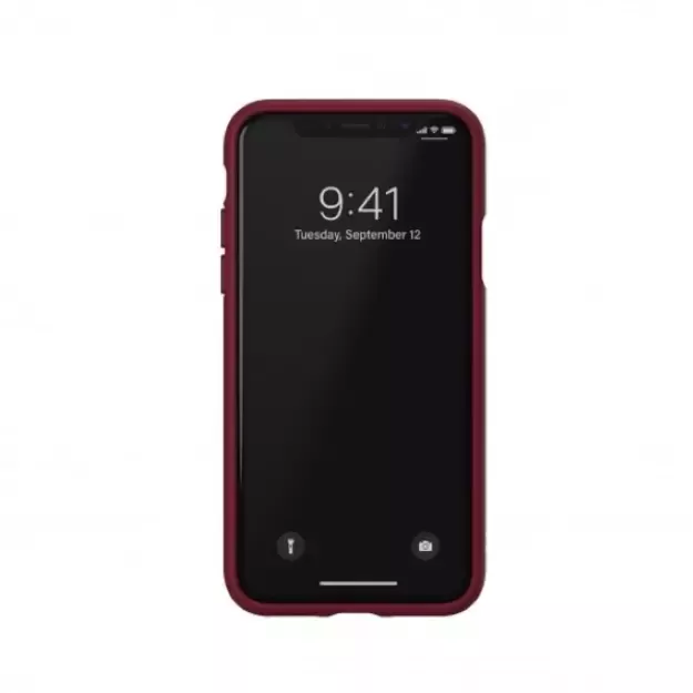 Adidas OR Molded PU Suede case for iPhone X / XS - burgundy 9