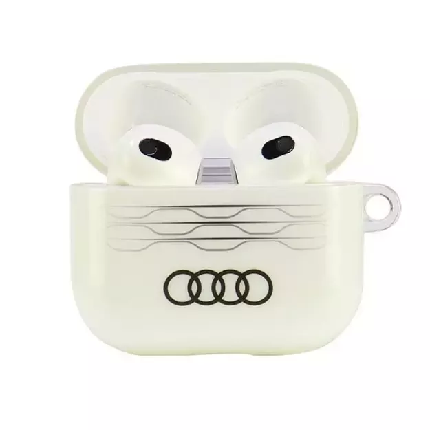 Audi IML Geometric Pattern AirPods 3 Case - White 6