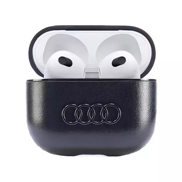 Audi Leather Big Logo Case for AirPods 3 - Black 9