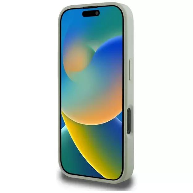 Guess Grained Big 4G Logo Small Classic Logo case for iPhone 16 Pro Max - green 11