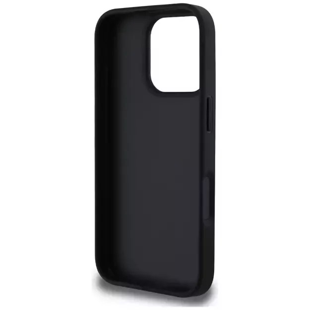 Guess Hot Stamp 4G Pattern Triangle Metal Logo iPhone 16 Pro Max Case - Black 13