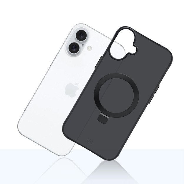 3mk Smoke Case Mag&amp Stand for iPhone 17 - black 20