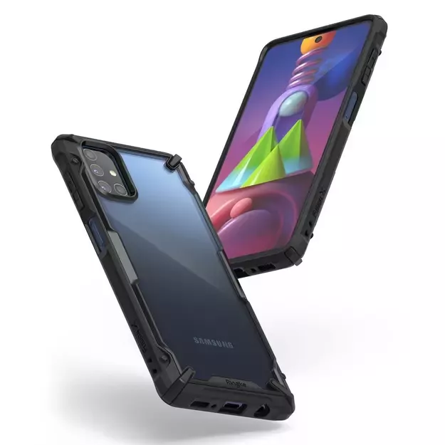 Ringke Fusion X durable PC Case with TPU Bumper for Samsung Galaxy M51 black (FUSG0065) 2