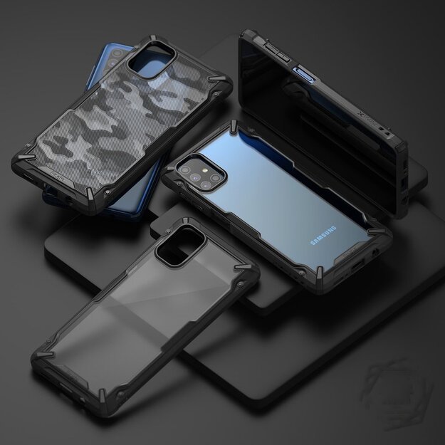 Ringke Fusion X durable PC Case with TPU Bumper for Samsung Galaxy M51 black (FUSG0065) 1