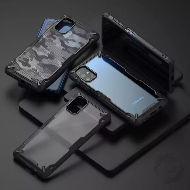 Ringke Fusion X durable PC Case with TPU Bumper for Samsung Galaxy M51 black (FUSG0065) 1