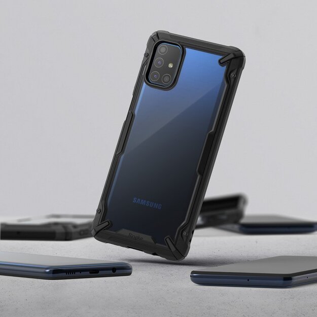 Ringke Fusion X durable PC Case with TPU Bumper for Samsung Galaxy M51 black (FUSG0065) 4